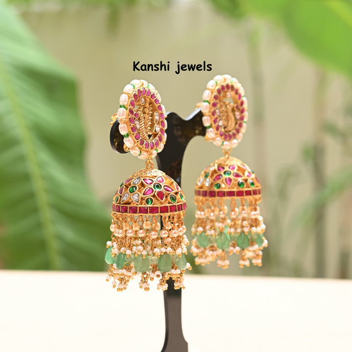 Jadau Kundan Jhumkas