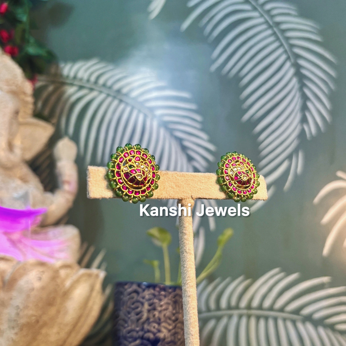 Jadau Kundan Studs