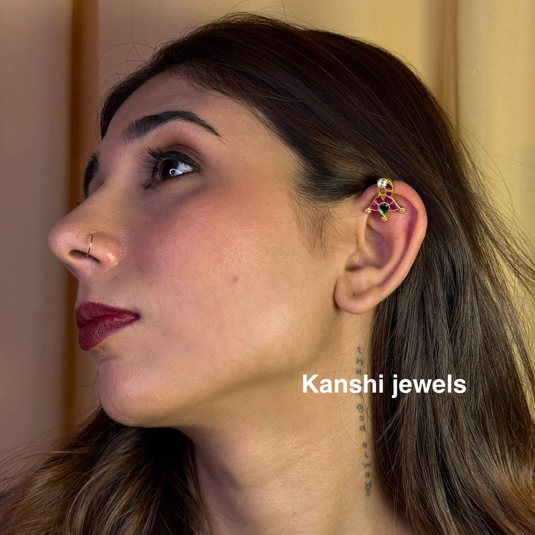 Dulhan Ear Cuffs,
Jadau Ear Cuffs by  Kanshi Jewels