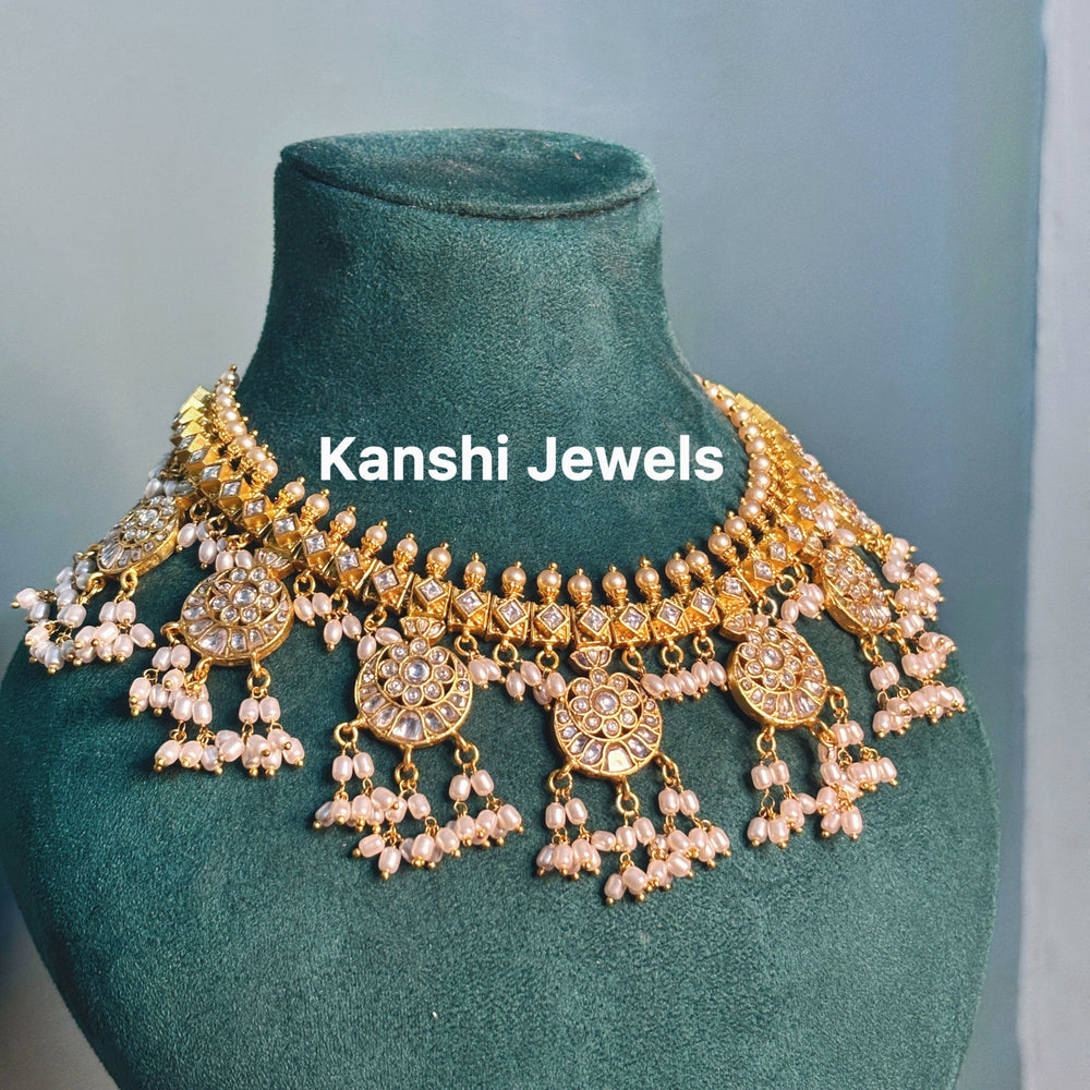 Kanshijewels , dulhan necklace , chokar necklace, kundan necklace, jadau necklace,  kanshi jewellery