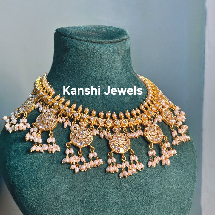 Kanshijewels , dulhan necklace , chokar necklace, kundan necklace, jadau necklace,  kanshi jewellery