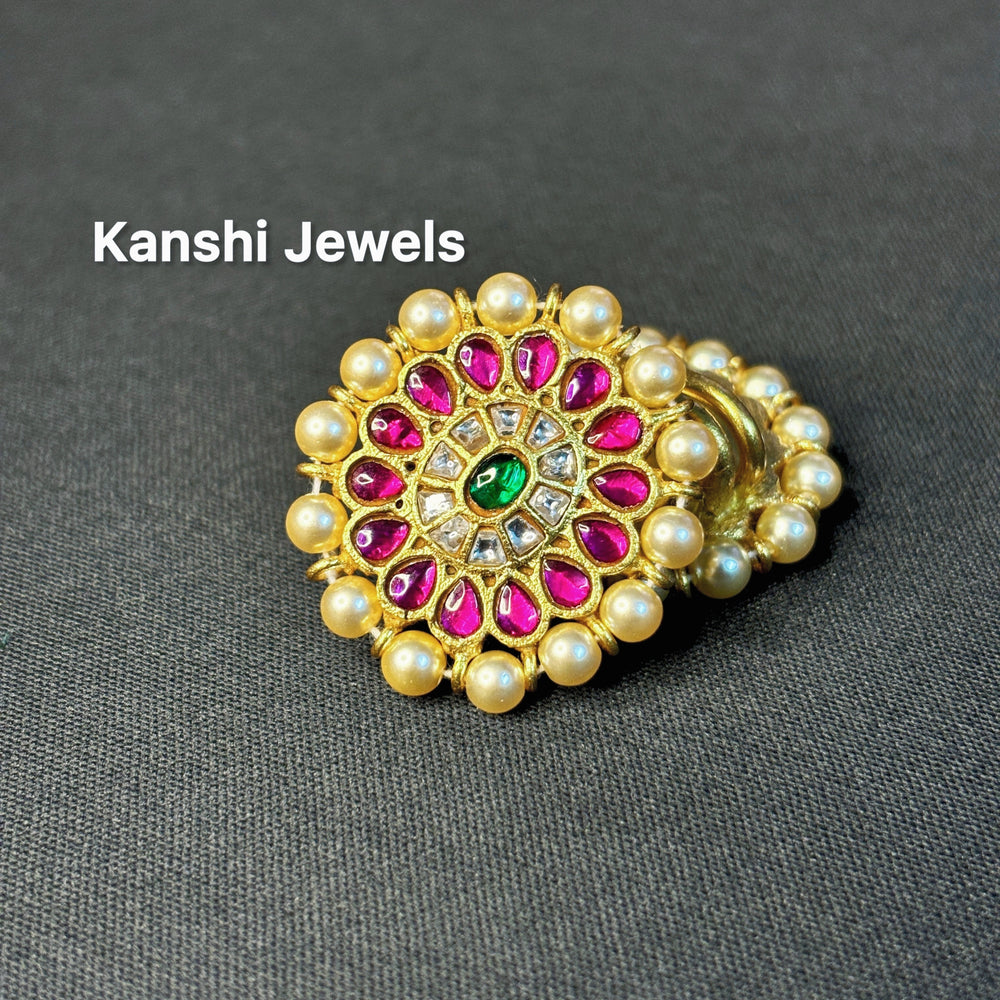 Jadau Hair Pin by Kanshi Jewels,
Dulan Hair Pin