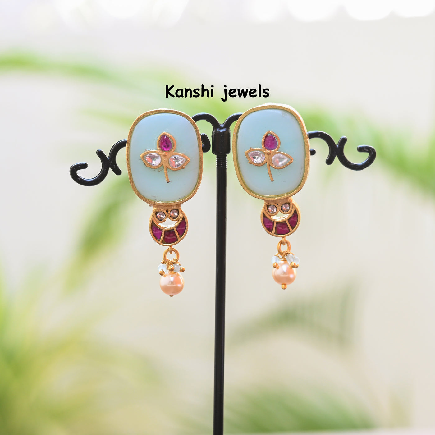 Jadau Kundan Pearl Necklace earring set