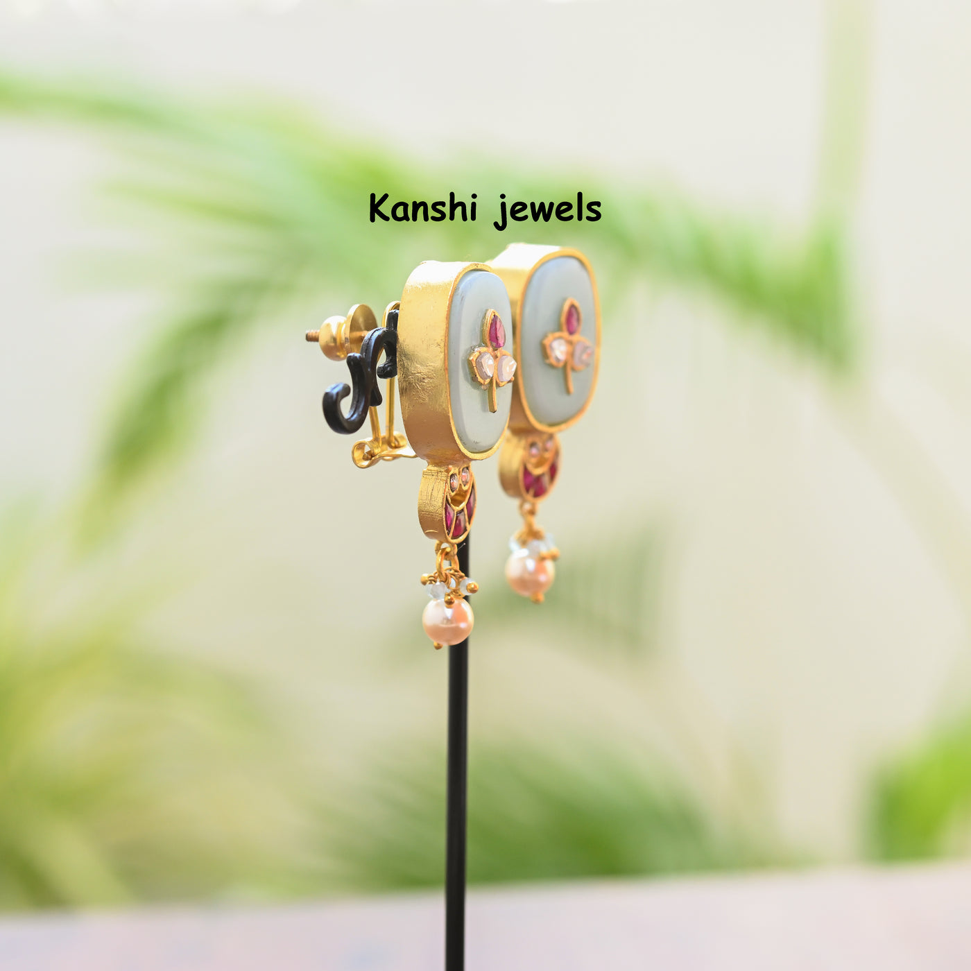 Jadau Kundan Pearl Necklace earring set