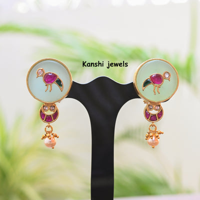 Jadau Kundan Pearl Necklace earring set