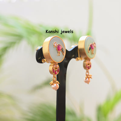 Jadau Kundan Pearl Necklace earring set