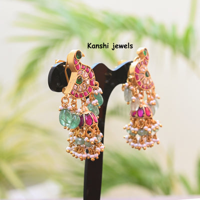 Jadau Kundan Jhumkas