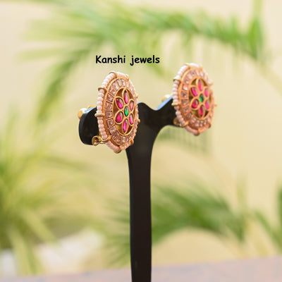 Jadau Kundan Studs