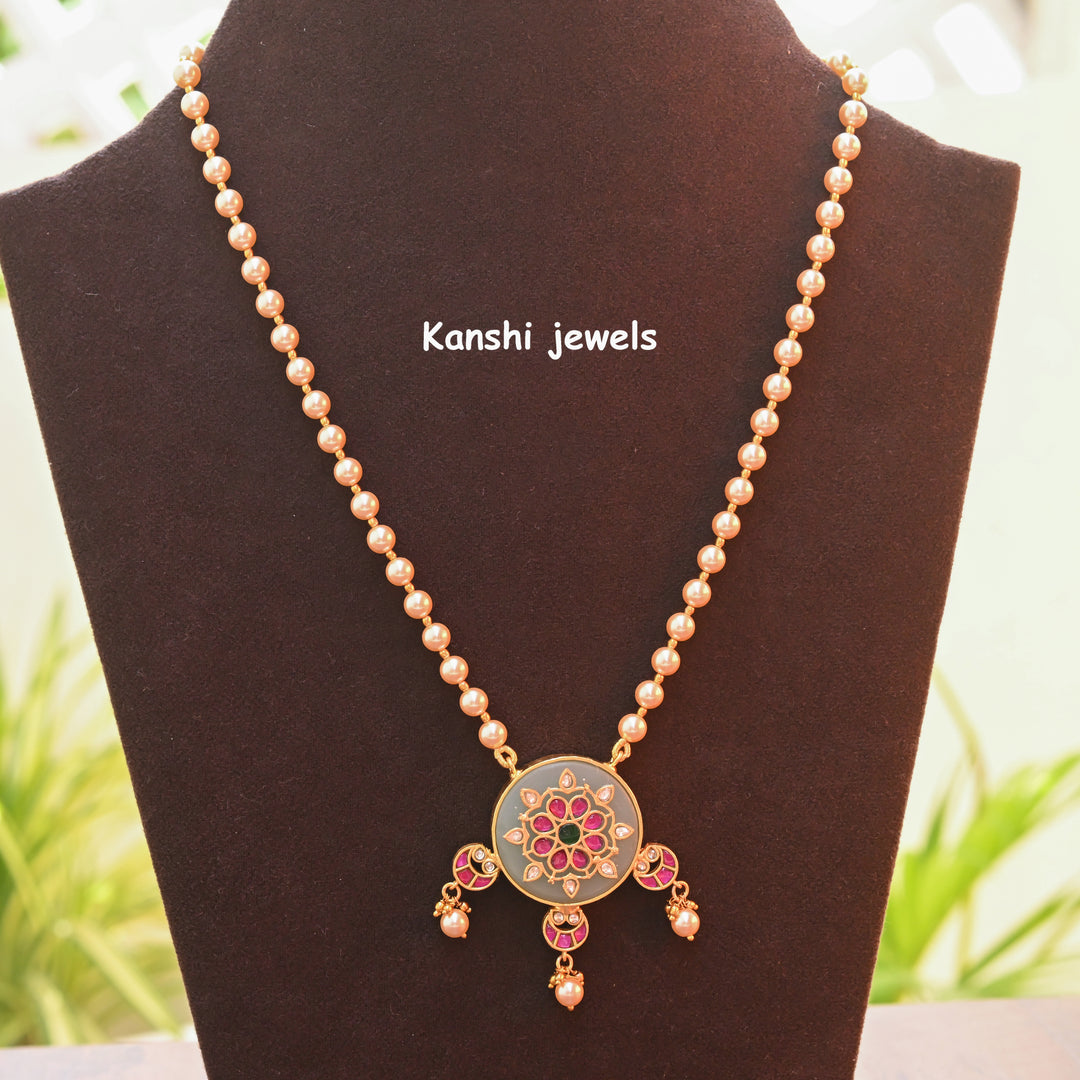 Jadau Kundan Pearl Necklace earring set