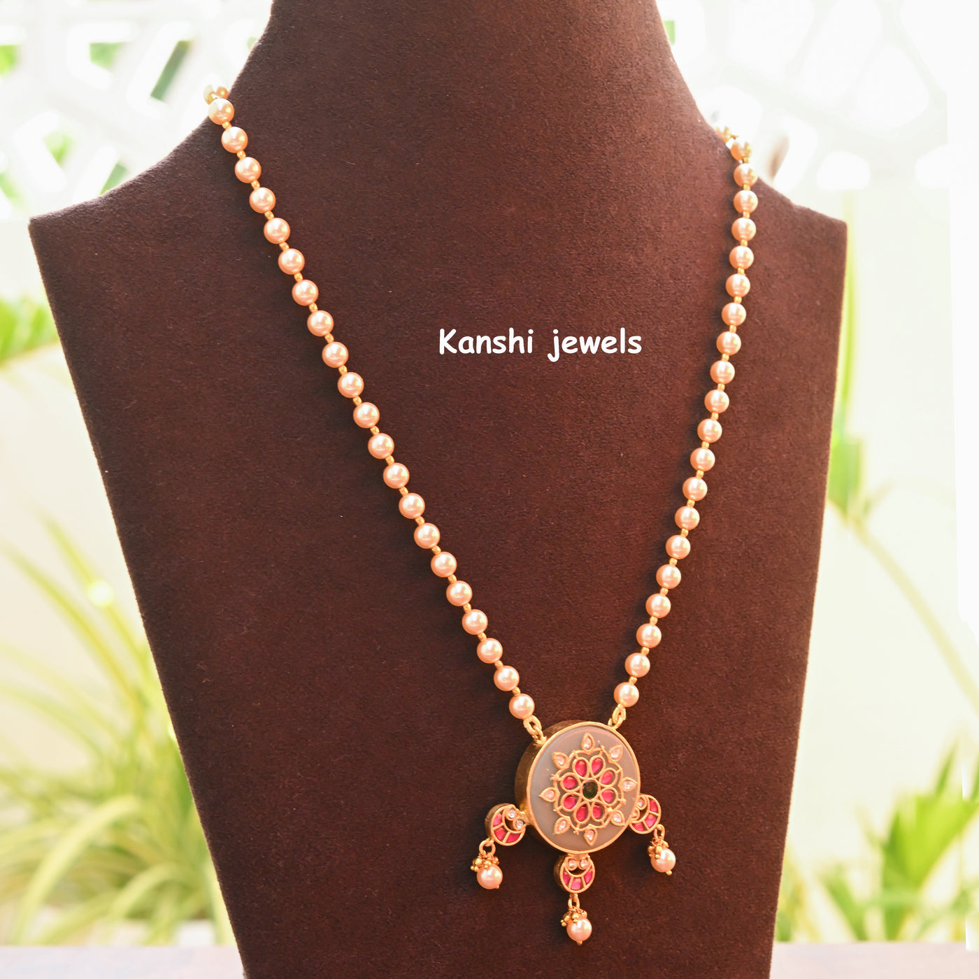 Jadau Kundan Pearl Necklace earring set