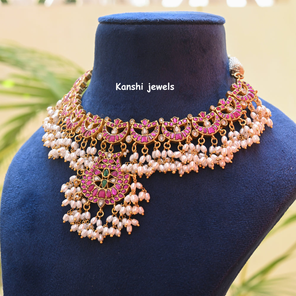 Kanshijewels , dulhan necklace , chokar necklace, kundan necklace, jadau necklace,  kanshi jewellery