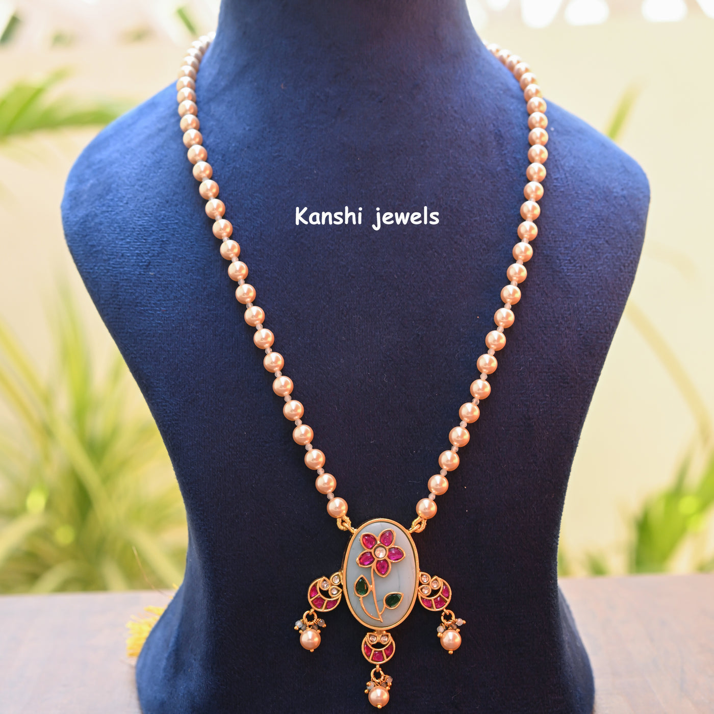 Jadau Kundan Pearl Necklace earring set