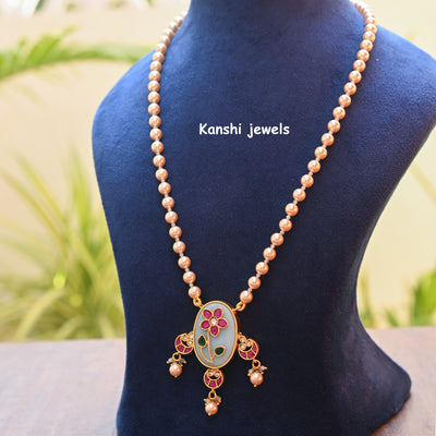 Jadau Kundan Pearl Necklace earring set