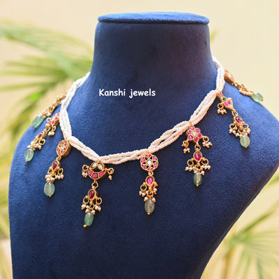 Jadau Pearl Necklace