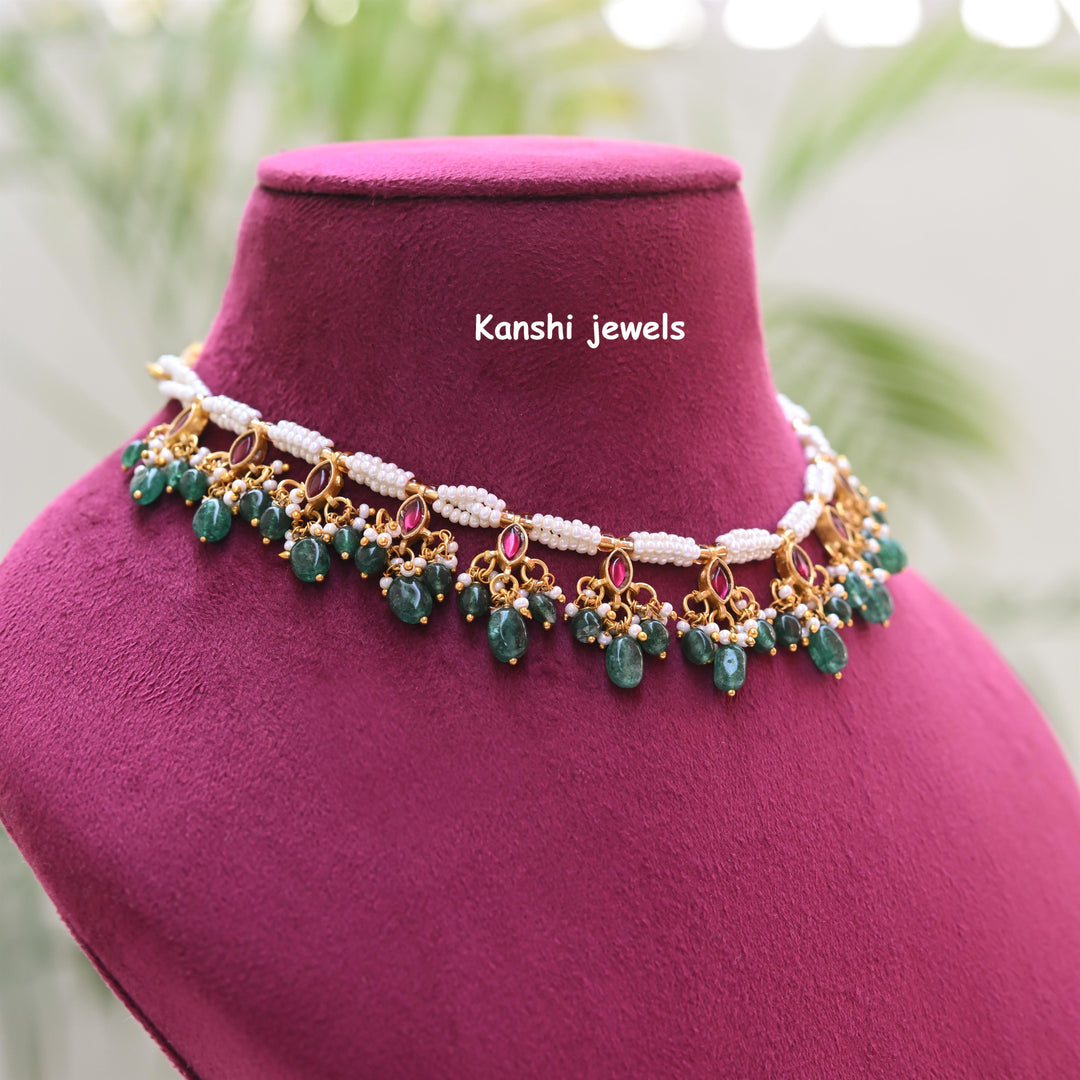 Kanshijewels , dulhan necklace , chokar necklace, kundan necklace, jadau necklace,  kanshi jewellery