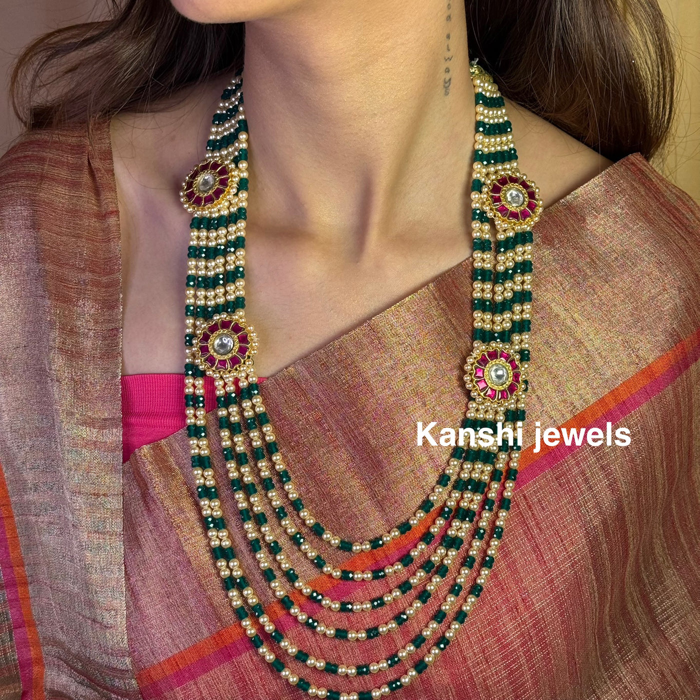 Kanshijewels , dulhan necklace , chokar necklace, kundan necklace, jadau necklace,  kanshi jewellery