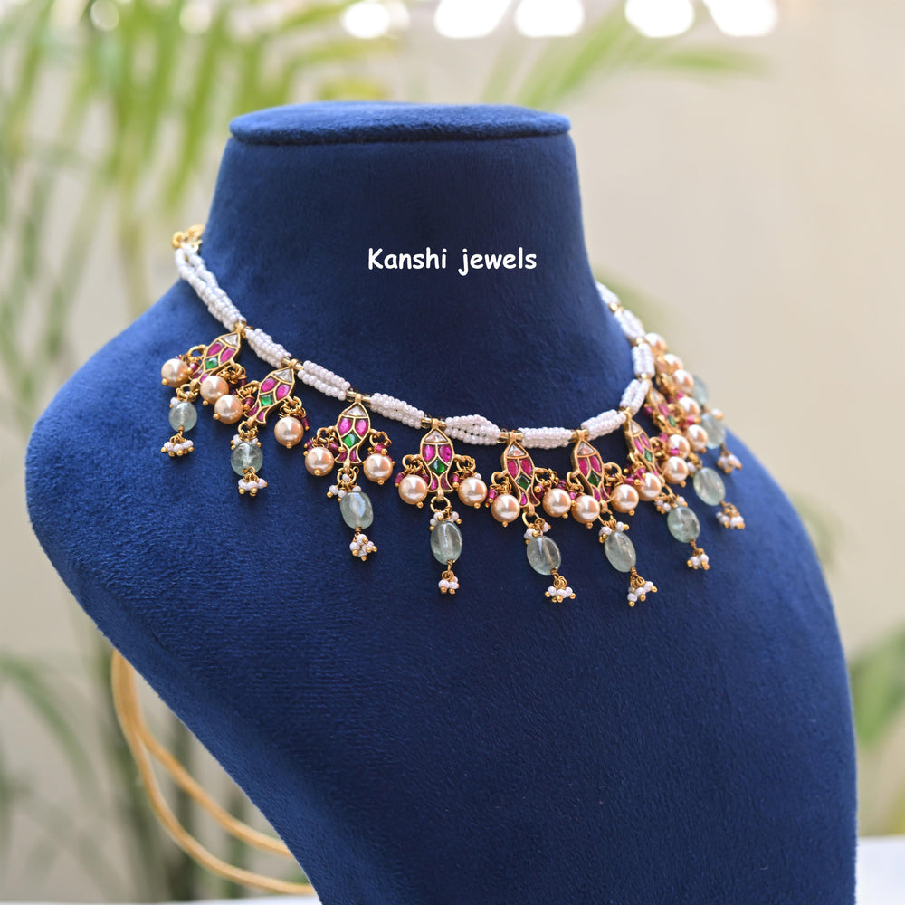 Kanshijewels , dulhan necklace , chokar necklace, kundan necklace, jadau necklace,  kanshi jewellery