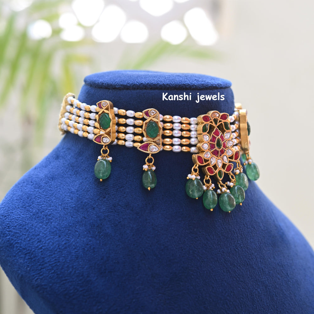 Kanshijewels , dulhan necklace , chokar necklace, kundan necklace, jadau necklace,  kanshi jewellery
