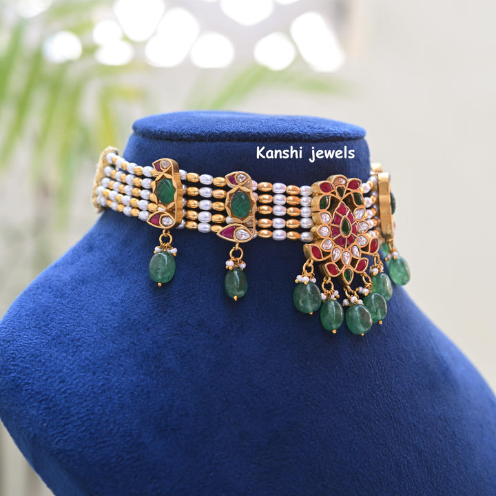 Kanshijewels , dulhan necklace , chokar necklace, kundan necklace, jadau necklace,  kanshi jewellery