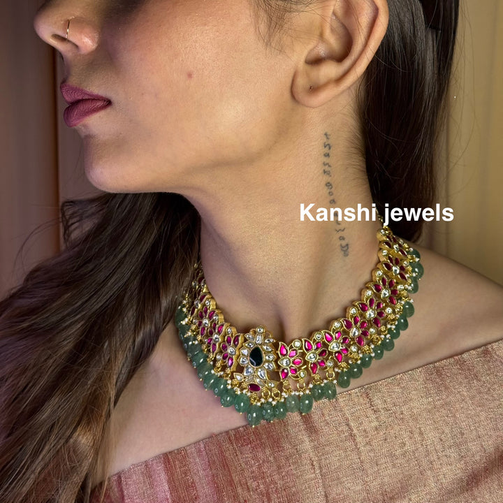 Kanshijewels , dulhan necklace , chokar necklace, kundan necklace, jadau necklace,  kanshi jewellery