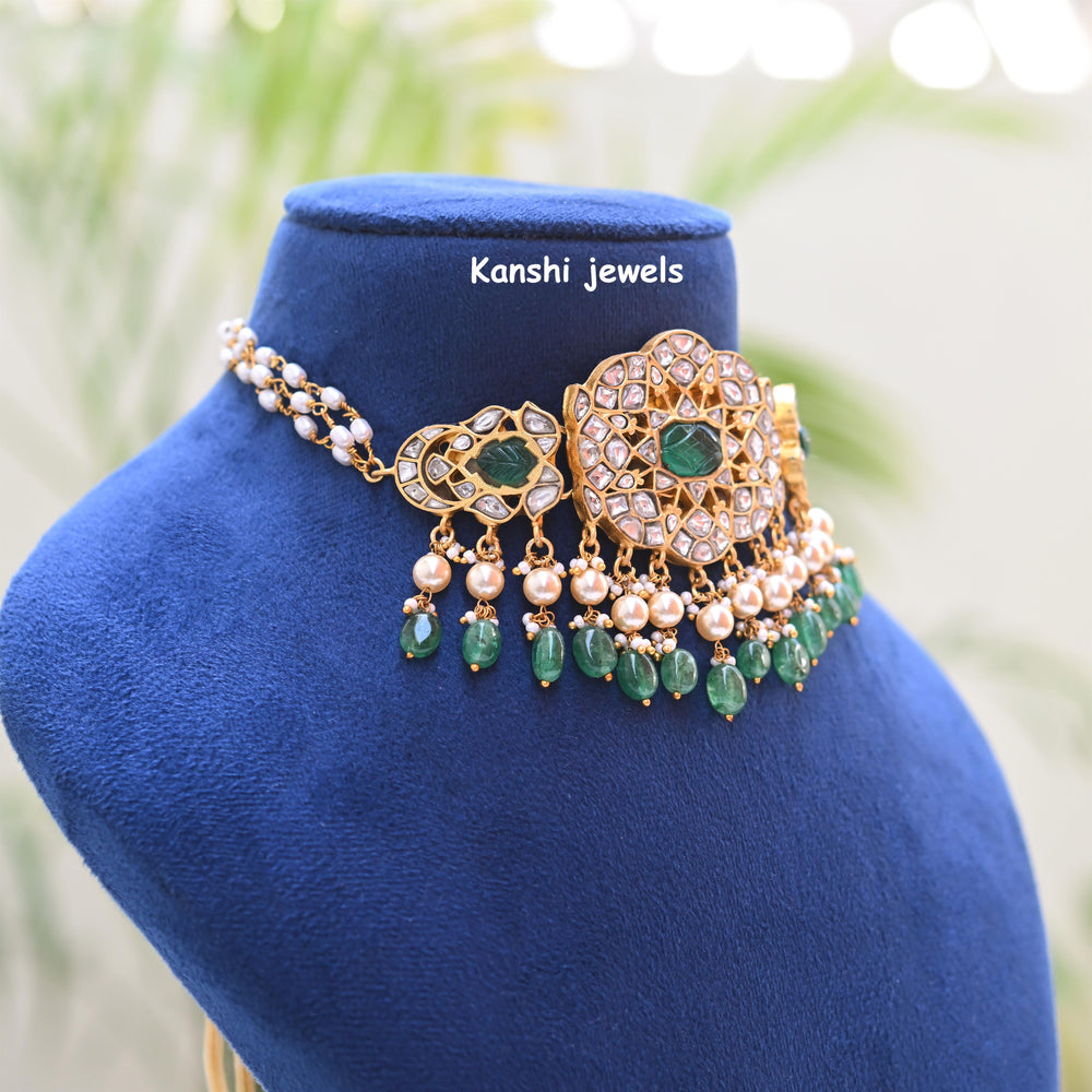 Kanshijewels , dulhan necklace , chokar necklace, kundan necklace, jadau necklace,  kanshi jewellery