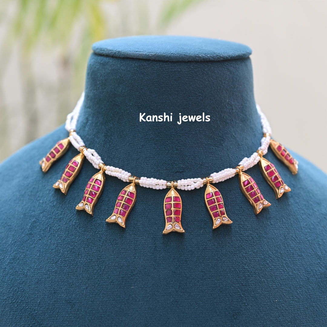 Kanshijewels , dulhan necklace , chokar necklace, kundan necklace, jadau necklace,  kanshi jewellery