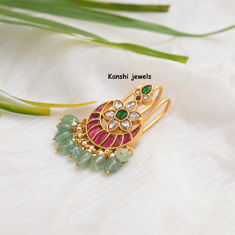 Jadau Hair Pin by Kanshi Jewels,
Dulan Hair pin