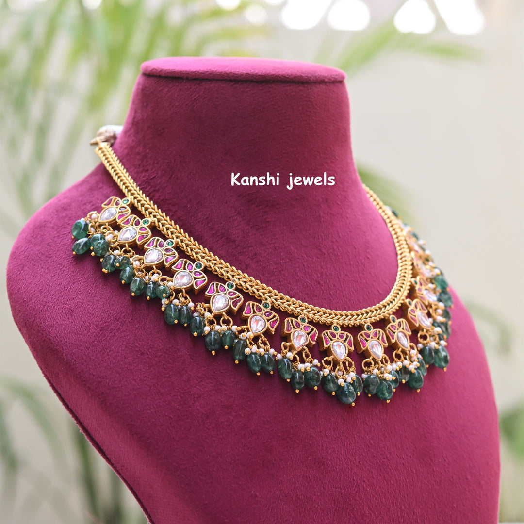 Kanshijewels , dulhan necklace , chokar necklace, kundan necklace, jadau necklace,  kanshi jewellery