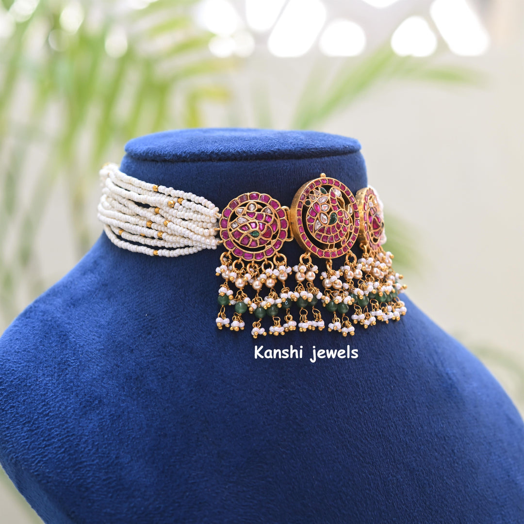 Kanshijewels , dulhan necklace , chokar necklace, kundan necklace, jadau necklace,  kanshi jewellery