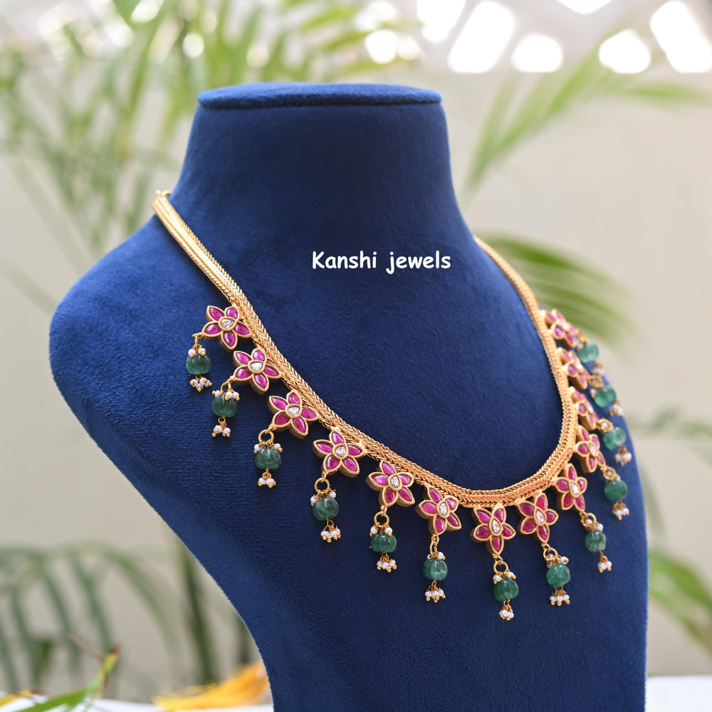 Kanshijewels , dulhan necklace , chokar necklace, kundan necklace, jadau necklace,  kanshi jewellery