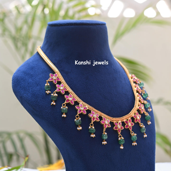 Kanshijewels , dulhan necklace , chokar necklace, kundan necklace, jadau necklace,  kanshi jewellery