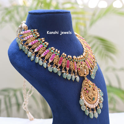 Jadau Kundan Nakashi Necklace