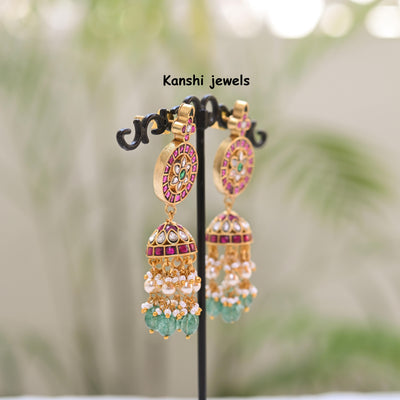 Jadau earrings