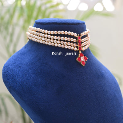 Jadau pearl choker