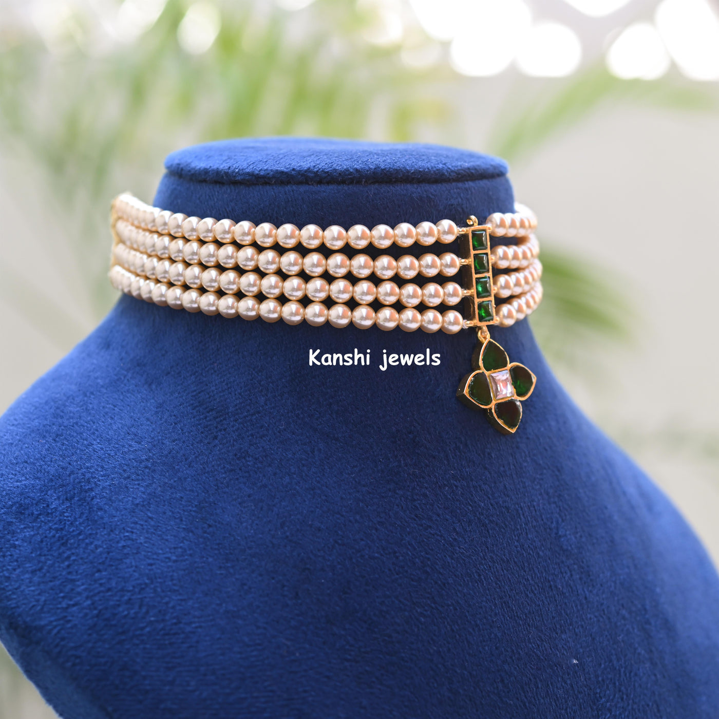 Jadau pearl choker