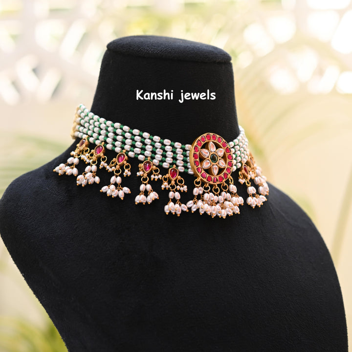 Kanshijewels , dulhan necklace , chokar necklace, kundan necklace, jadau necklace,  kanshi jewellery