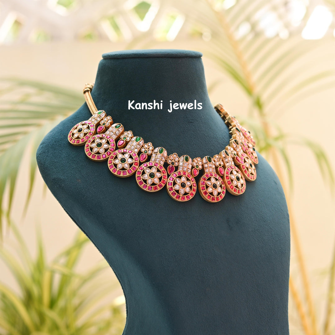 Jadau jewellery , Kanshijewels , dulhan necklace , chokar necklace, kundan necklace, jadau necklace,  kanshi jewellery