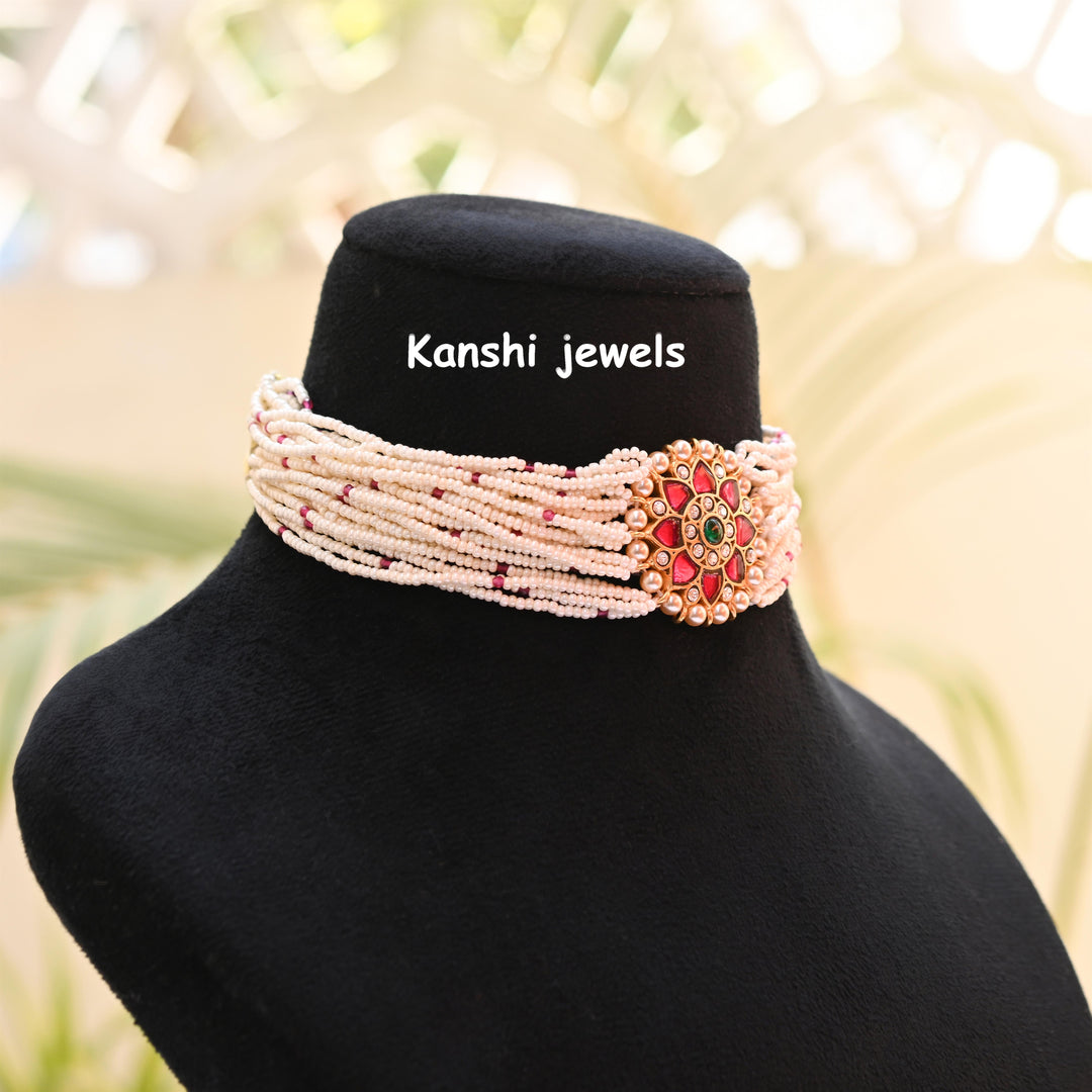 Kanshijewels , dulhan necklace , chokar necklace, kundan necklace, jadau necklace,  kanshi jewellery
