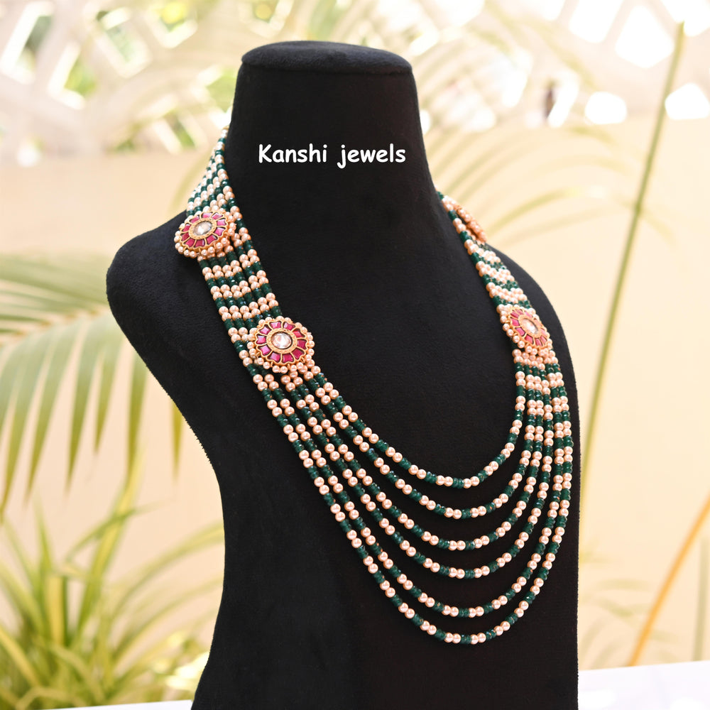 Pearl necklace , Kanshijewels , dulhan necklace , chokar necklace, kundan necklace, jadau necklace,  kanshi jewellery