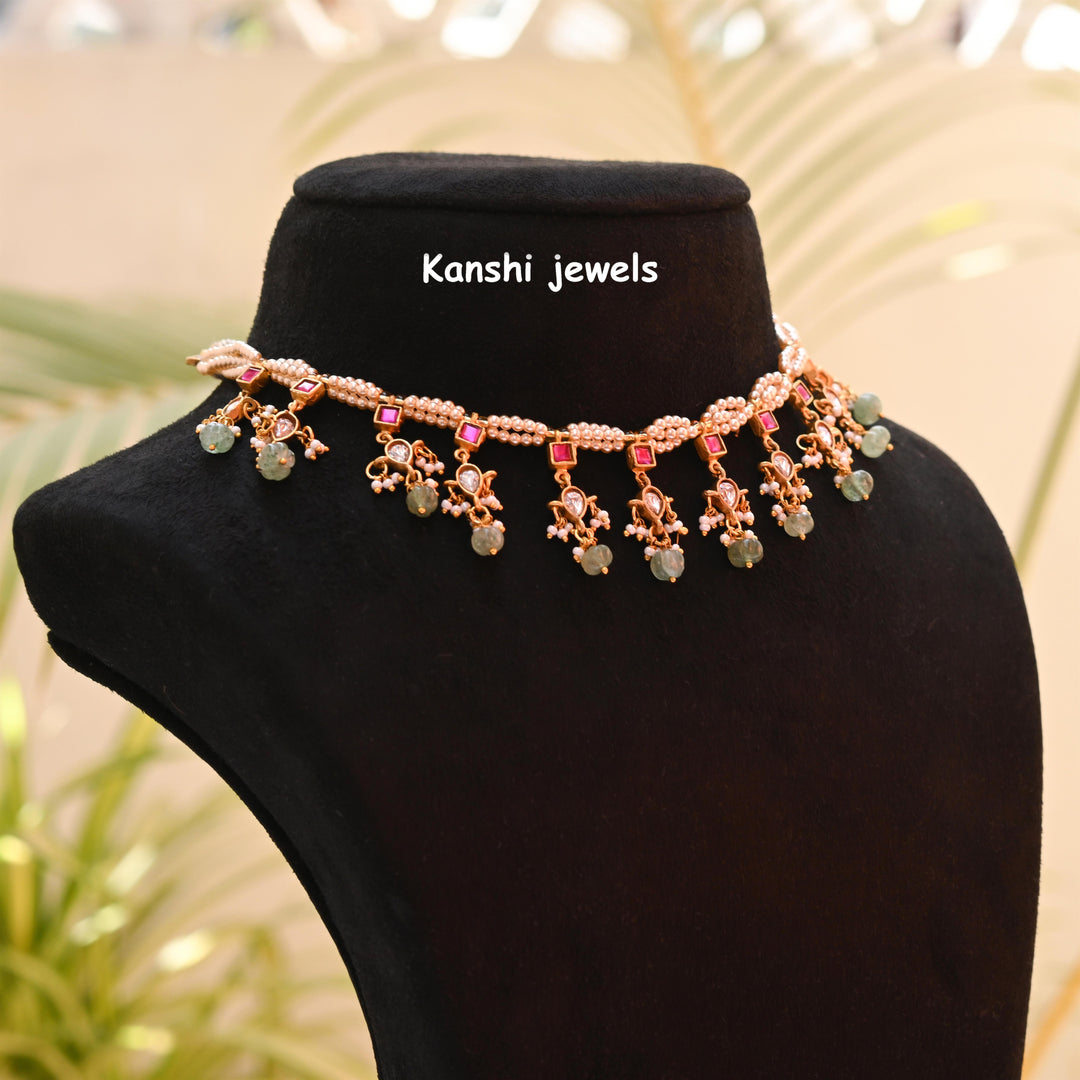 Kanshijewels , dulhan necklace , chokar necklace, kundan necklace, jadau necklace,  kanshi jewellery
