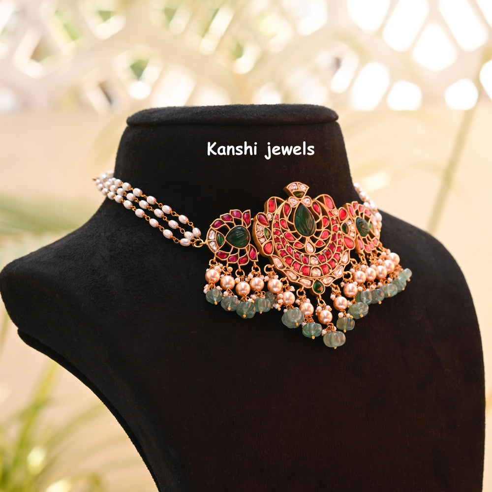 Kanshijewels , dulhan necklace , chokar necklace, kundan necklace, jadau necklace,  kanshi jewellery