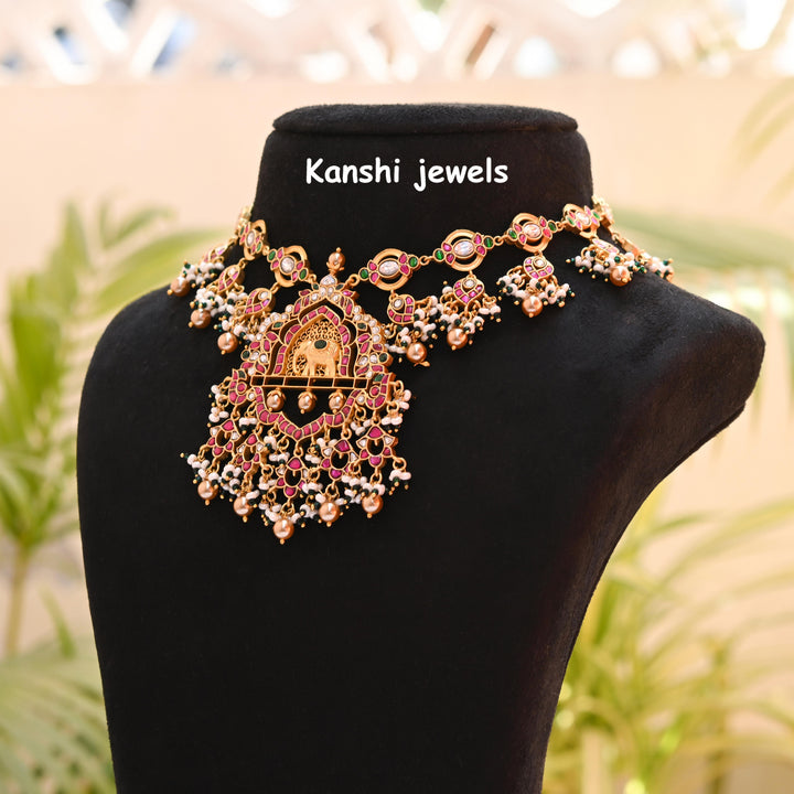 Kanshijewels , dulhan necklace , chokar necklace, kundan necklace, jadau necklace,  kanshi jewellery