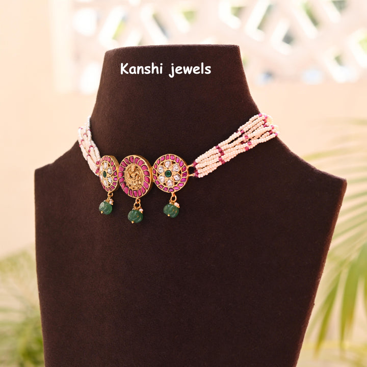 Kanshijewels , dulhan necklace , chokar necklace, kundan necklace, jadau necklace,  kanshi jewellery