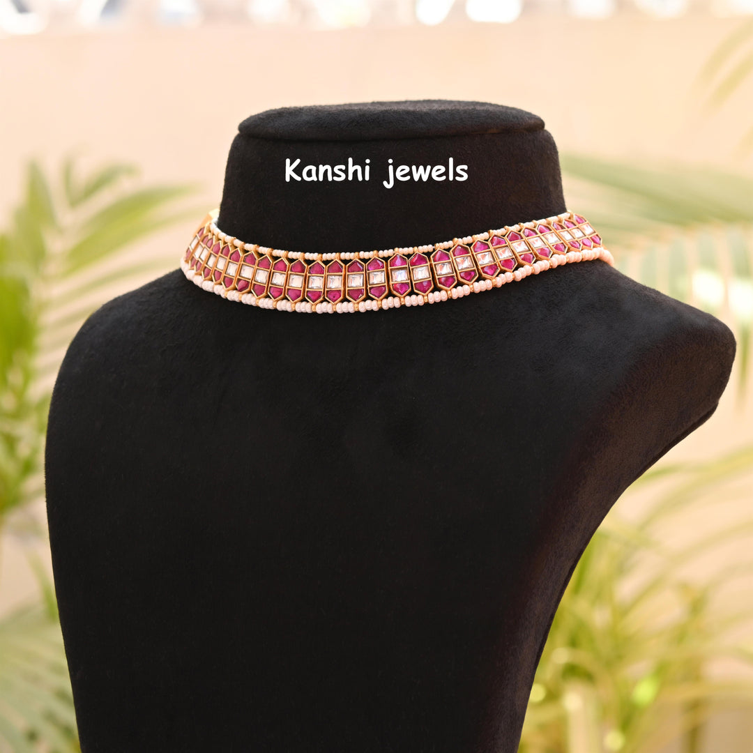 Kanshijewels , dulhan necklace , chokar necklace, kundan necklace, jadau necklace,  kanshi jewellery