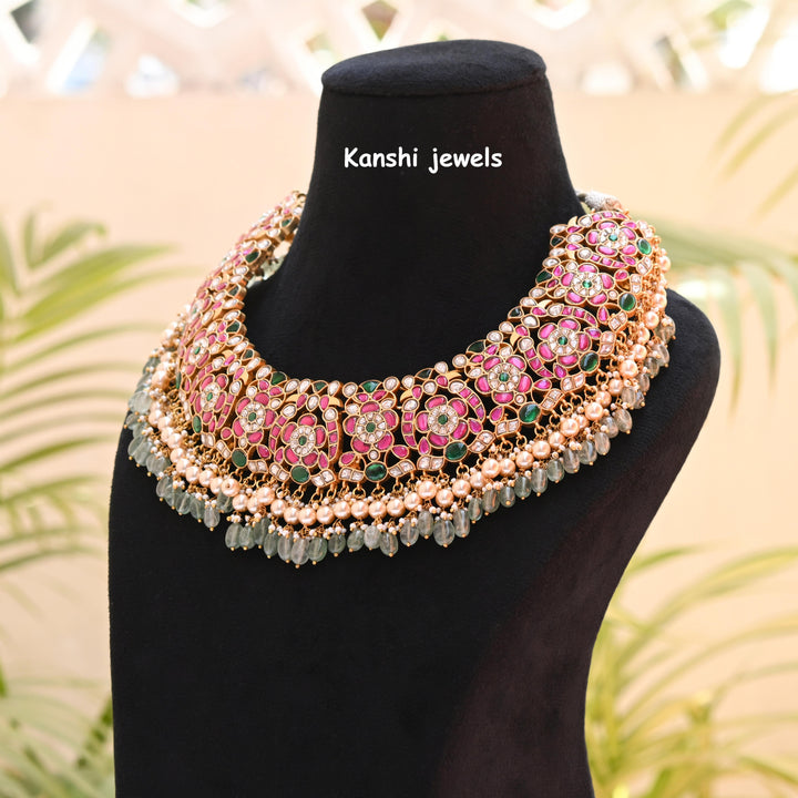 Kundan heavy necklace , Kanshijewels , dulhan necklace , chokar necklace, kundan necklace, jadau necklace,  kanshi jewellery