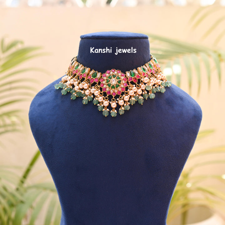 Kanshijewels , dulhan necklace , chokar necklace, kundan necklace, jadau necklace,  kanshi jewellery