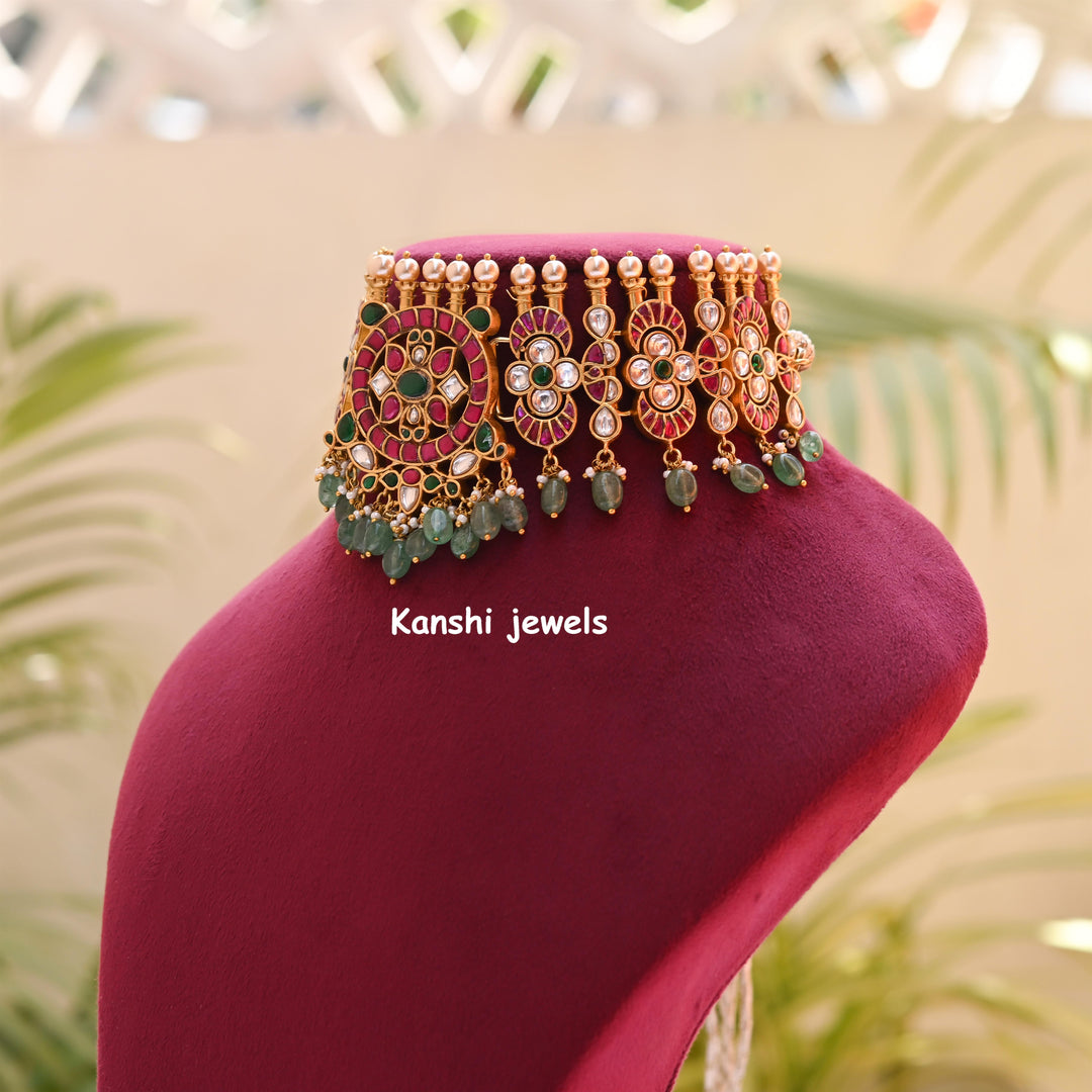 Kanshijewels , dulhan necklace , chokar necklace, kundan necklace, jadau necklace,  kanshi jewellery