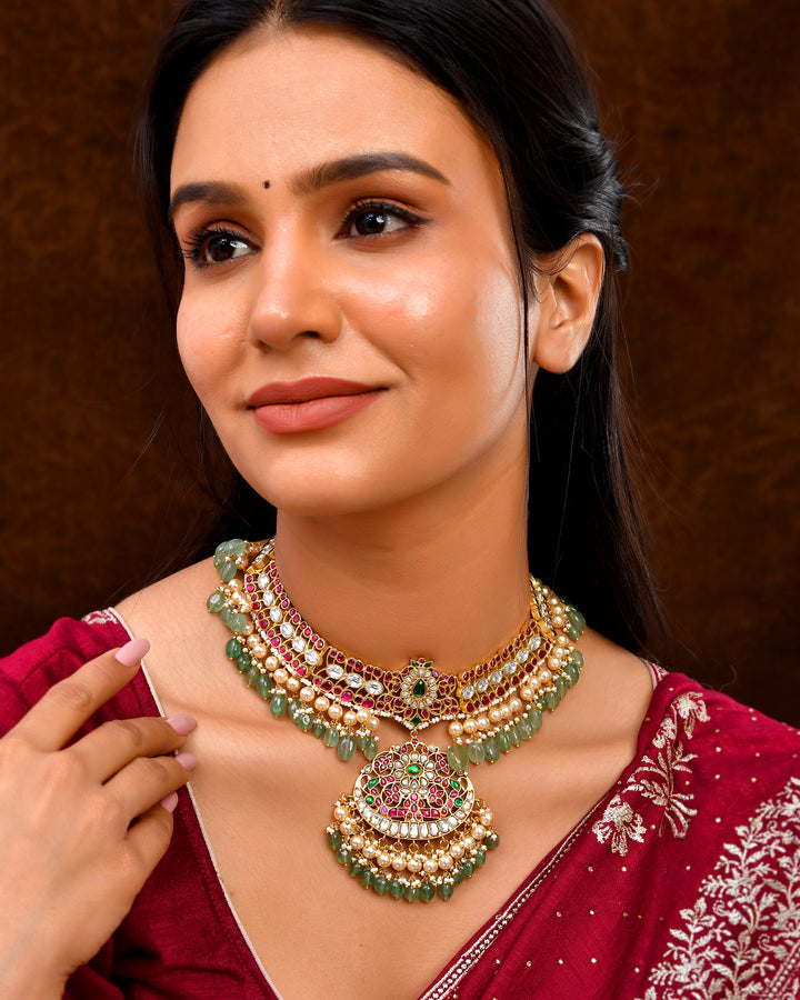 જડતર કુંદન હારમ