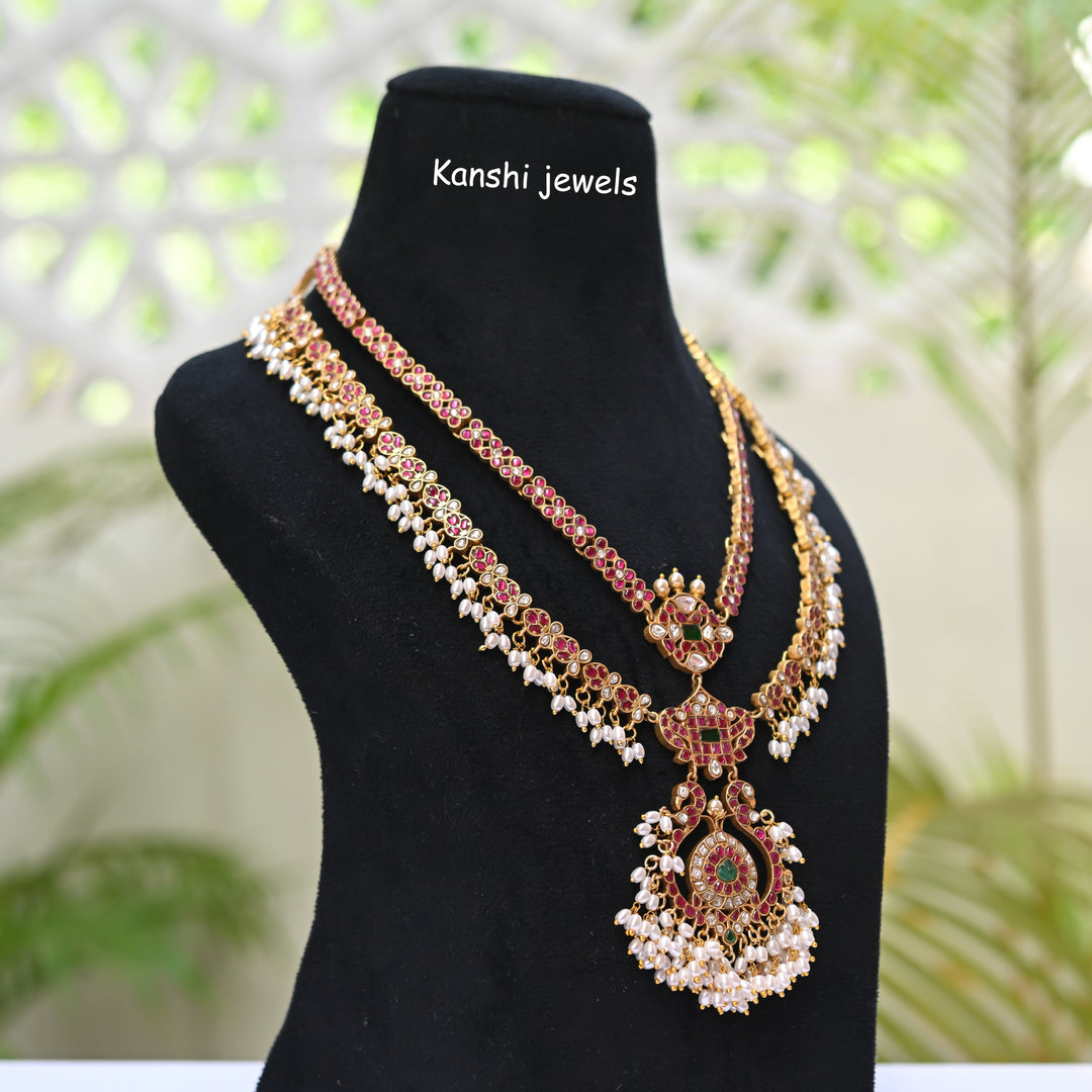 જડાવ કુંદન લાંબો હાર
