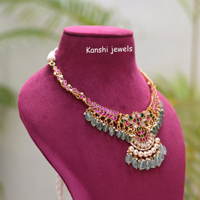 Kundan chokar necklace